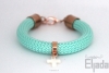 Productafbeelding Armband koord met kruis Noa turquoise