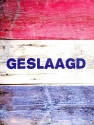 Productafbeelding Kaart geslaagd rood wit blauw