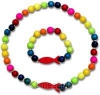 Productafbeelding Ketting/armband hout regenboogkl vis