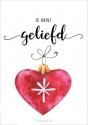 Productafbeelding Cadeaubord kerst A4 Je bent geliefd