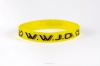 Productafbeelding Armband geel WWJD duif Silicone