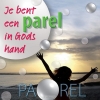 Productafbeelding Wandbord je bent een parel in Gods hand