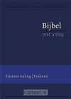 Productafbeelding Bijbel met uitleg flexibele band in cassette blauw goudsnede 140x198mm