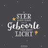 Productafbeelding Kerstkaart De ster klein teken van groot