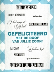 Productafbeelding Kaart gefeliciteerd doop jullie zoon