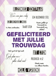 Productafbeelding Kaart gefeliciteerd met jullie trouwdag