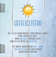 Productafbeelding Wenskaart Gefeliciteerd (Sela-tekst)